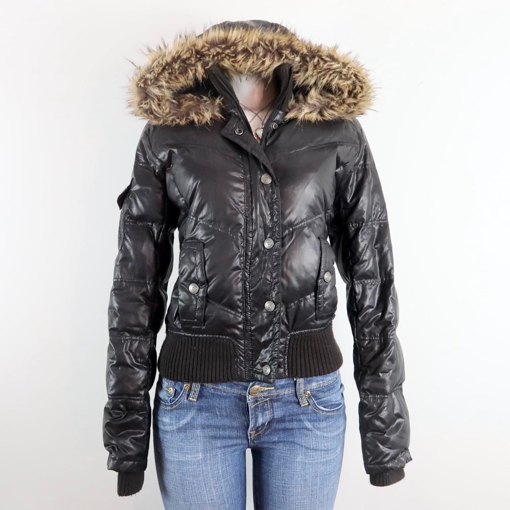 y2k vintage grey kismet cropped fall jacket